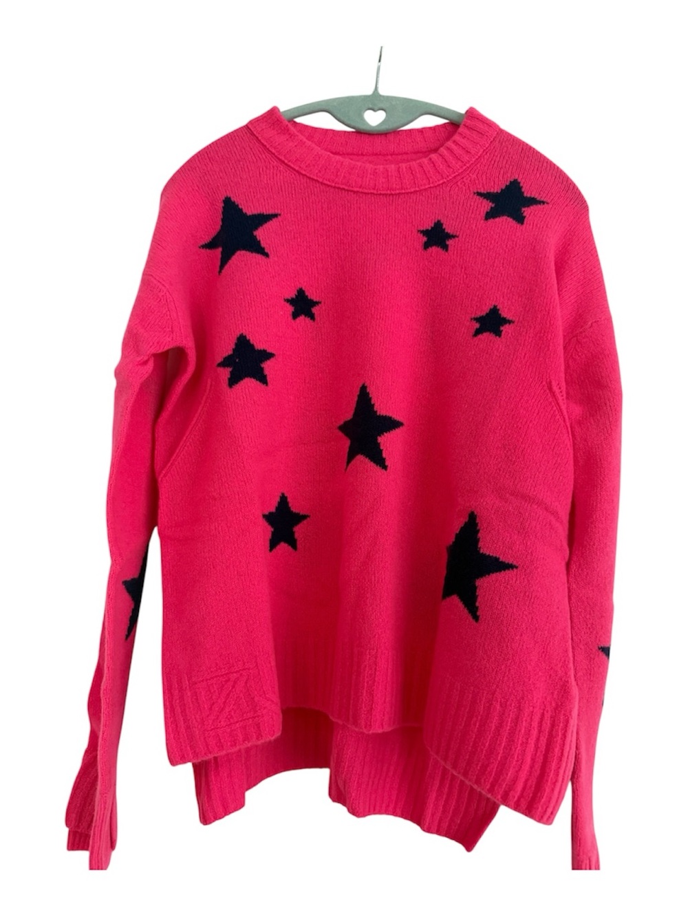 Zadig & Voltaire Blush Pink Star Crewneck Sweater